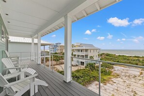 獨棟房屋, 海灘景觀 | 陽台