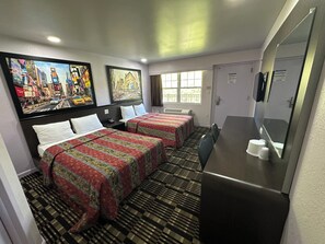 Double Room, 2 Double Beds, Non Smoking | Free WiFi