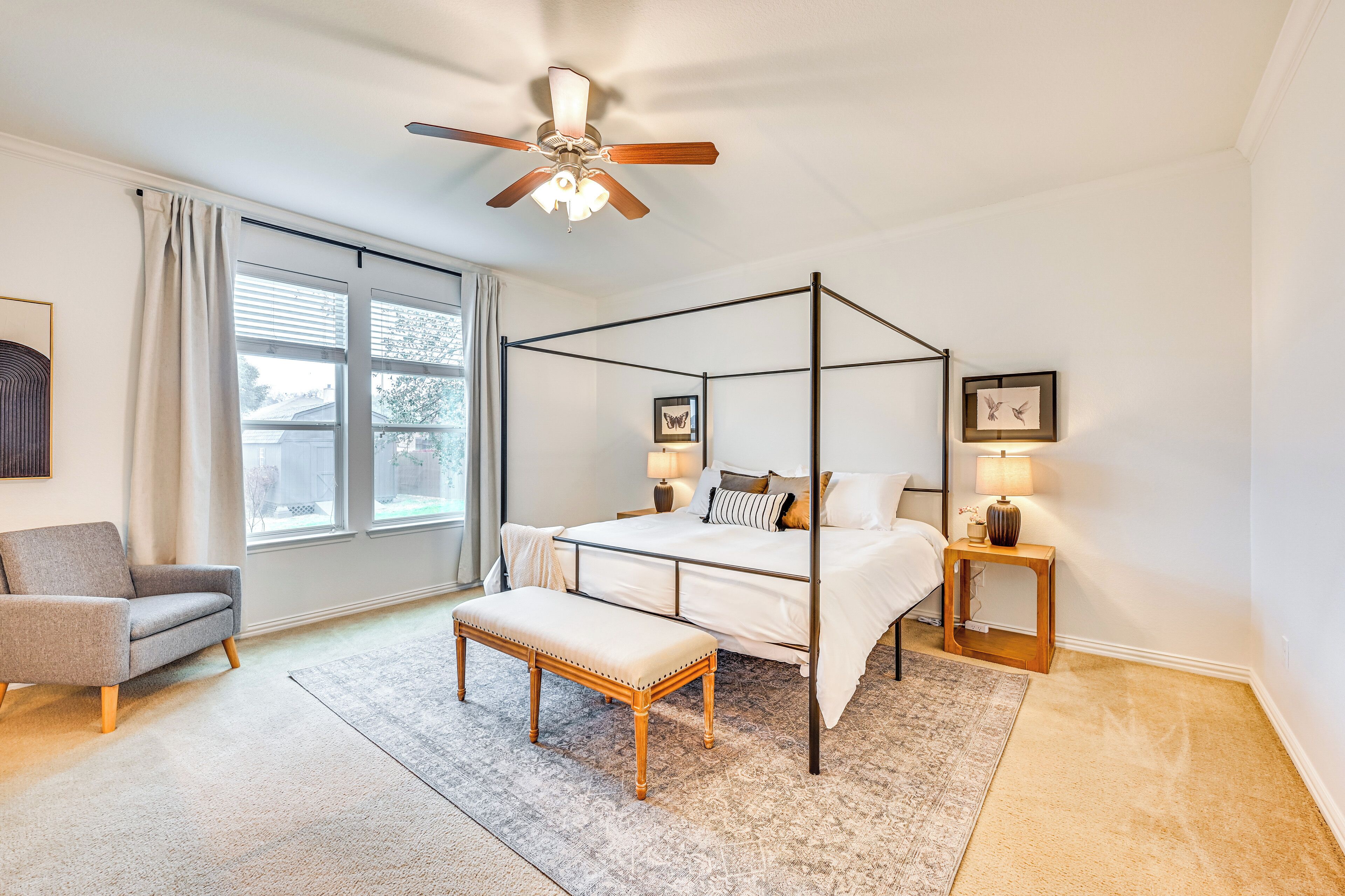 6 dormitorios, tabla de planchar con plancha, wifi gratis y ropa de cama