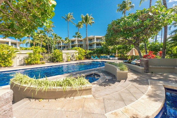 Pool - Tropical Elegance 2BR Condo; Beach/Golf/Shopping (Waikoloa Village)