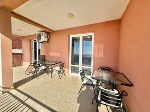 Deluxe-Apartment, Balkon | Balkon