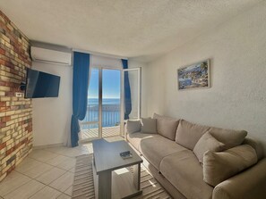 Standard Apartment, Balcony, Sea View | Desk, laptop workspace, free WiFi