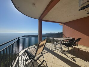Economy Studio, Balcony, Sea View | Balcony view