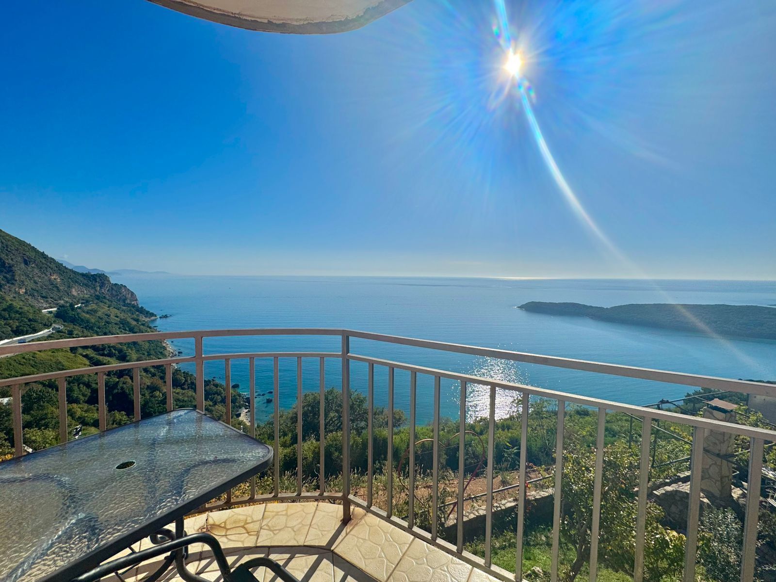 Blick von der Unterkunft