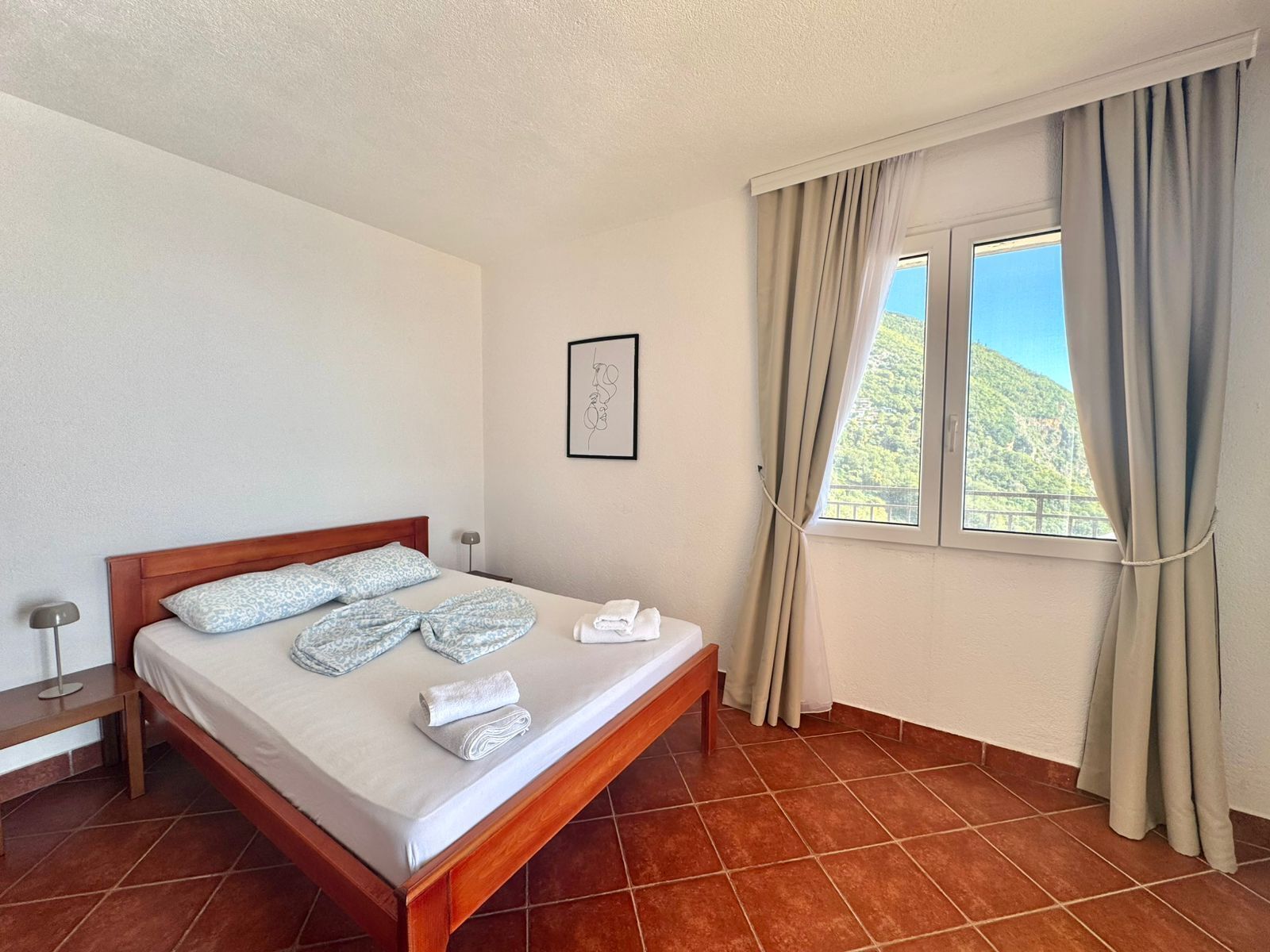 Economy-Studio, Balkon, Meerblick | Schreibtisch, laptopgeeigneter Arbeitsplatz, kostenlose Babybetten