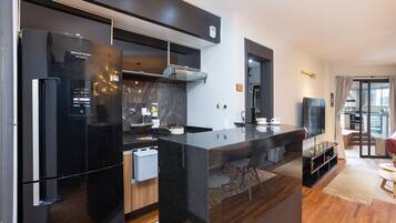Presidential-Apartment | Eigene Küche | Mikrowelle, Herdplatte