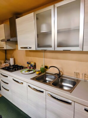 Kühlschrank, Ofen, Herdplatte, Geschirrspüler