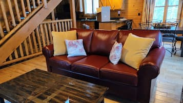 Televisie en een open haard