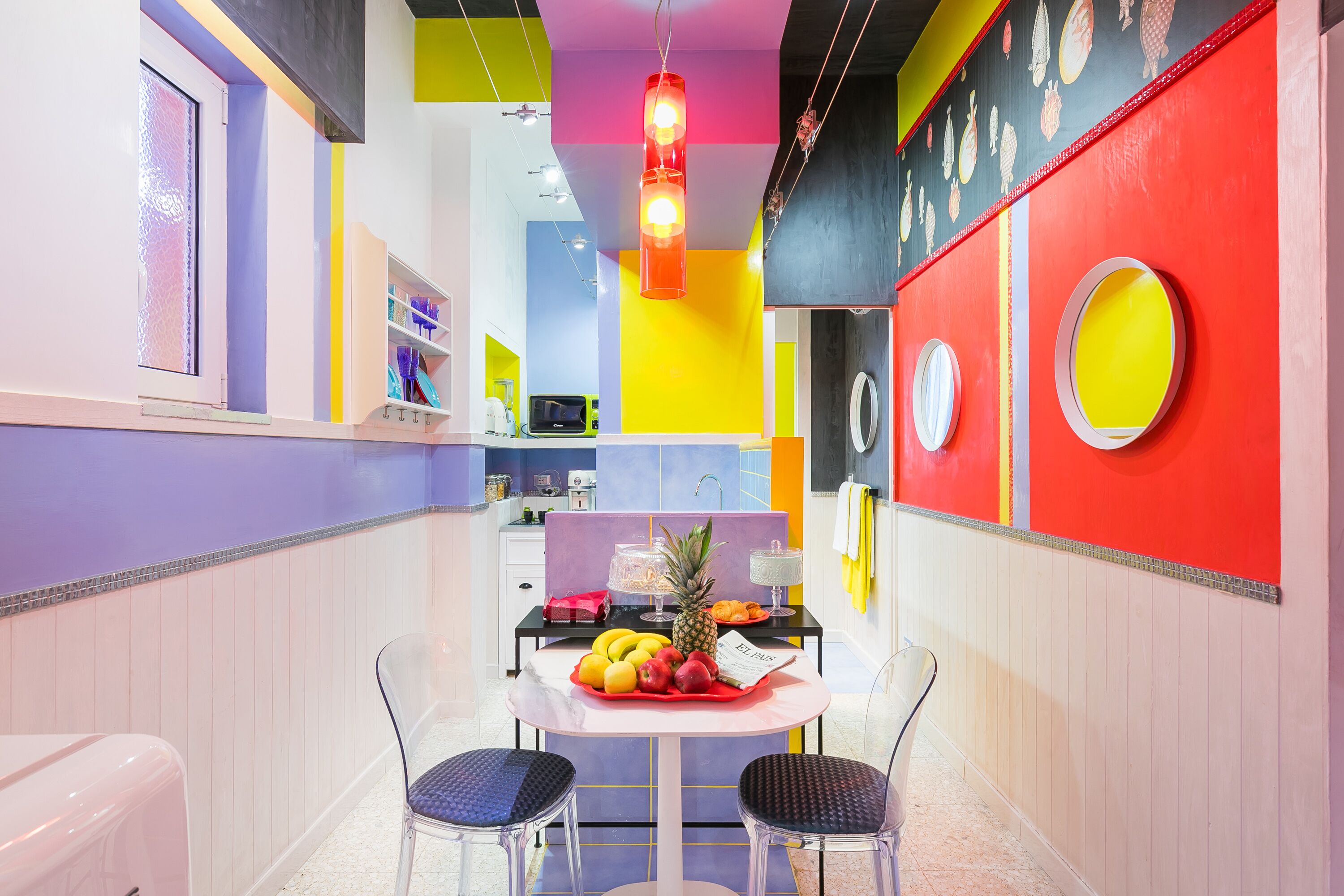 Penthouse, 1 Schlafzimmer, Blick auf den Innenhof | Wohnbereich