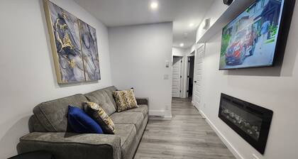Stylish 2 bedroom basement suite built for comfort and relaxation. Sleeps 5.