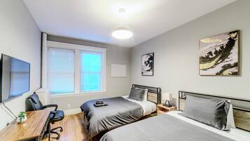 2 間睡房、書桌、免費 Wi-Fi、床單