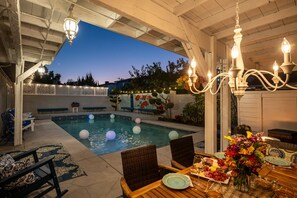 Pool - A whimsical, storybook-themed 4BR pool home designed for unforgettable family stays near Disneyland and Knott’s Berry Farm. (La Palma)