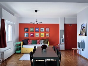 Interior - Sunny Flat with Sea View —Steps from the Beach (Athens)