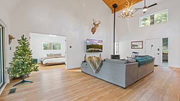 Smart TV, fireplace, video games, table tennis