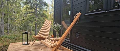 Superior chalet, uitzicht op vallei | Terras