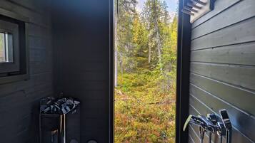 Superior-chalet, näköala laaksoon | Kylpyhuone