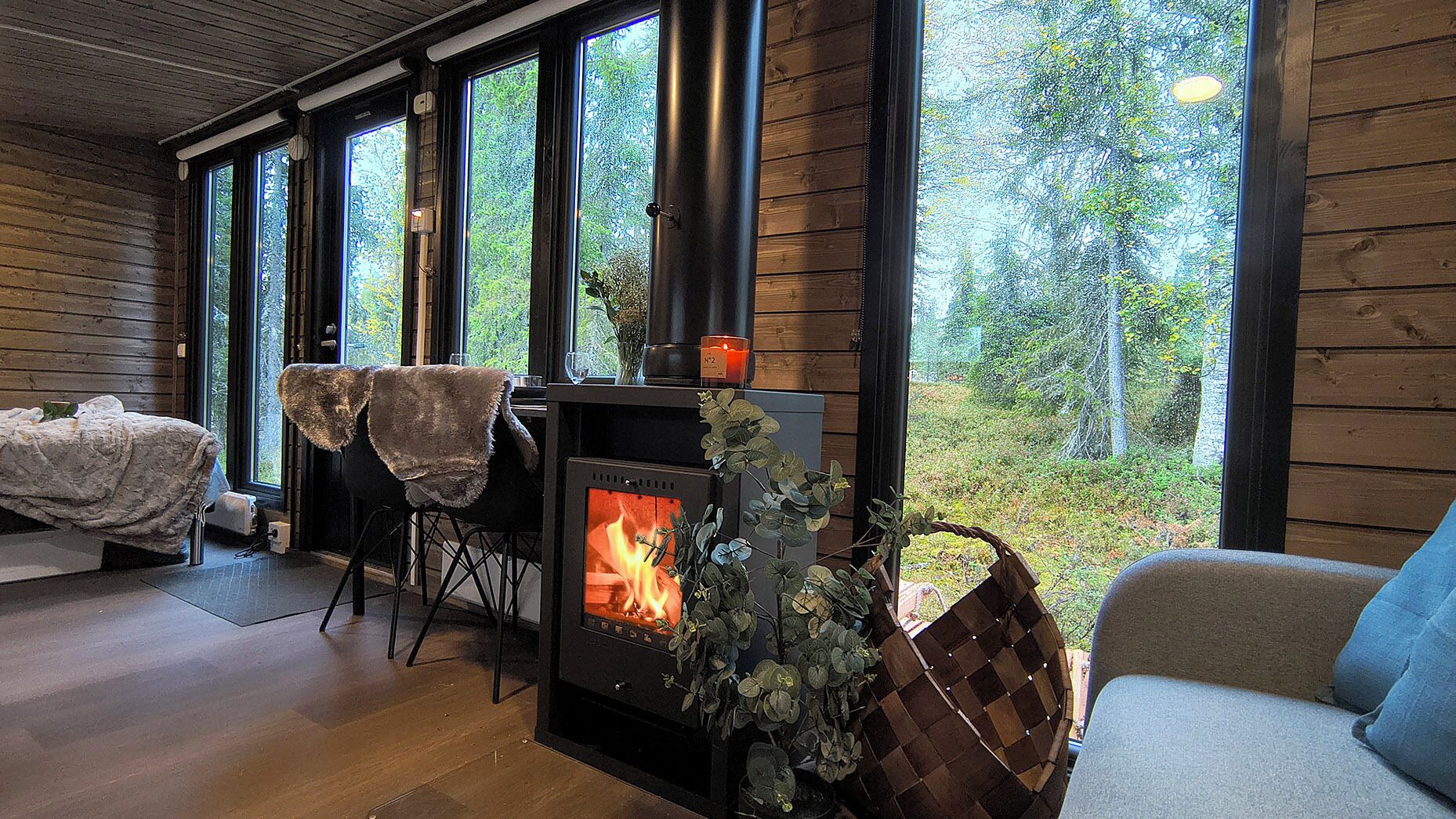 高级木屋, 山谷景观 | 起居区