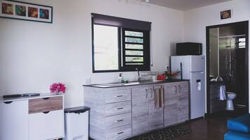 Family Bungalow, Balcony, Sea View | Private kitchen