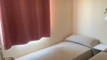 Een strijkplank/strijkijzer, gratis wifi