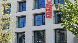 A multi-story building with a prominent "ADAGIO" sign on the facade. - Aparthotel Adagio Antwerp City Center (Antwerp)