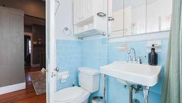 Serviettes fournies, savon, papier toilette