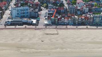 Vlak bij het strand