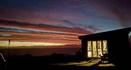 Rustic Mokau Escape with Ocean Views & Sauna