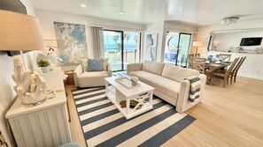 TV - Best in Oceanside, Oceanfront Condo: Steps to Sand, Pier, Restaurants, Downtown! (Oceanside)