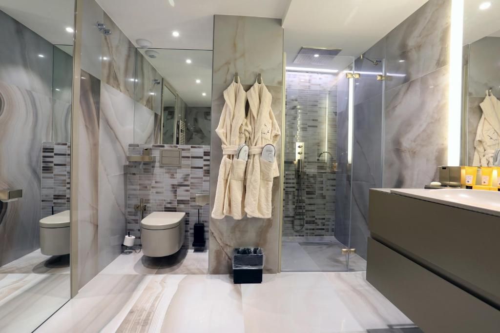 Banheiro | Secador de cabelo, roupões de banho, bidê 
