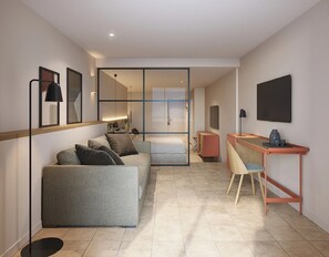 Minibar, Zimmersafe, Schreibtisch