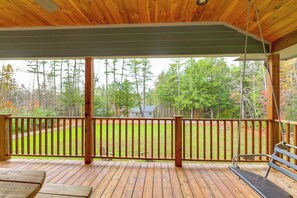 Terrace/patio - Year-Round Loon Lake Retreat: Ski, Hike, Explore! (Chestertown)