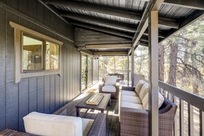 Terrace/patio - Family Getaway w/ Hot Tub! 20 Mi to Flagstaff (Munds Park)