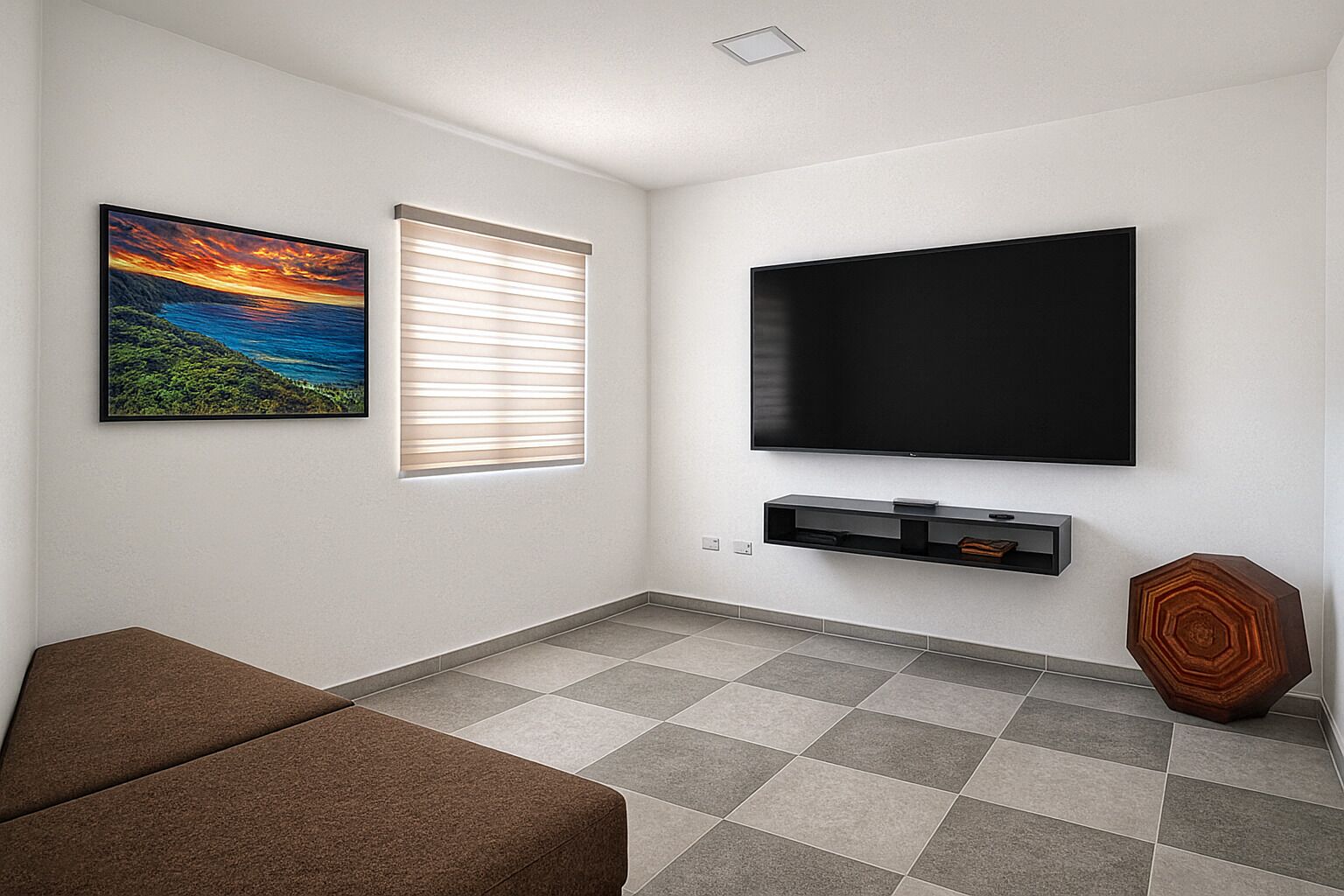 Kamar, 4 kamar tidur, teras, pemandangan kebun | Ruang keluarga