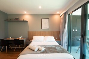 Basic Studio | 1 bedroom - Beachfront Building With Pool and gym - Arus (Salvador)
