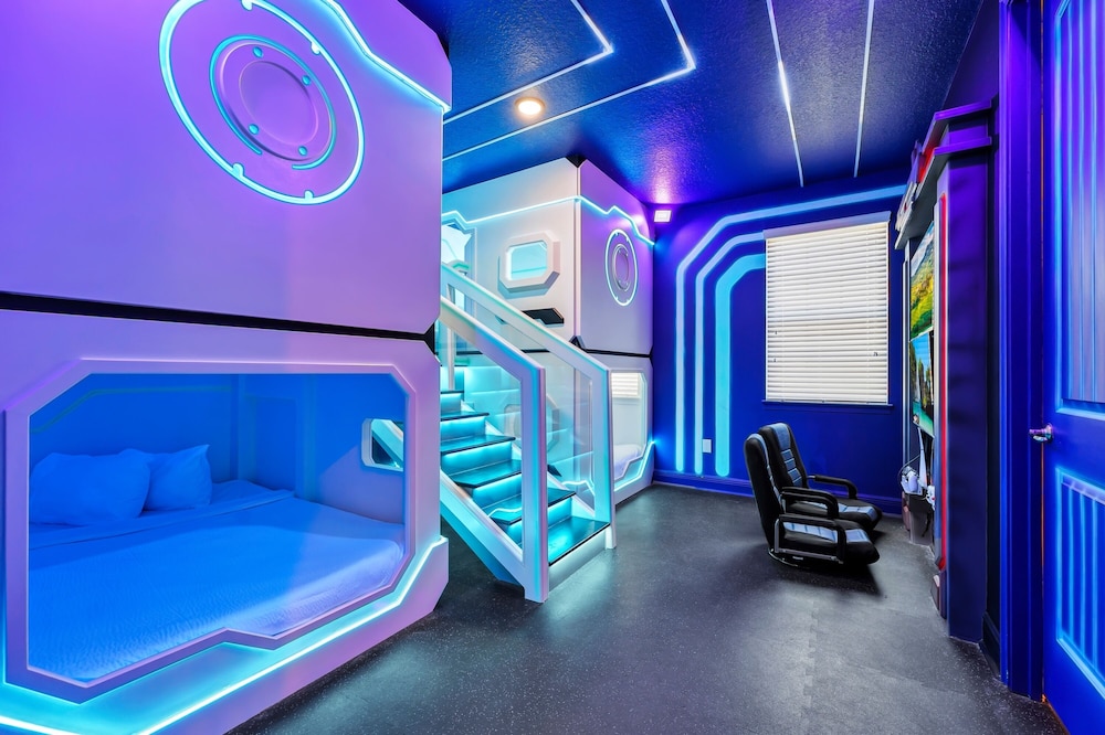 Fun-Filled Getaway with Private Pool, Theme Rooms & Game Room and ...