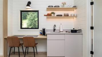 Cabana luxo, vista para o jardim | Cozinha privada