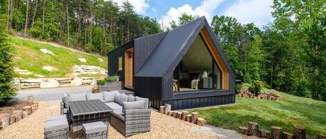 豪華小屋, 花園景 | 室外用餐