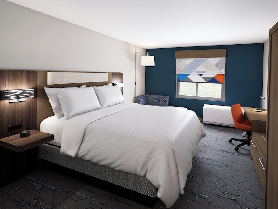 In-room safe, desk, laptop workspace, iron/ironing board