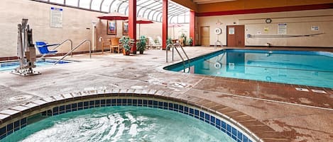 Indoor pool, outdoor pool