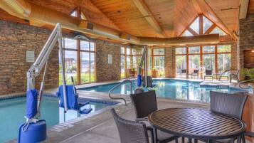 Indoor pool, outdoor pool