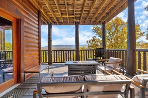 Terrace/patio - Best View In Smokies! Sleeps 30, Central, Luxury! (Sevierville)