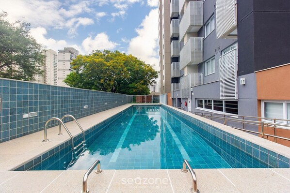 Apartment | Pool | Outdoor pool - Your Complete Stay in a Building With a Pool and gym in the Best Location in Sao Paulo - Cars (São Paulo)