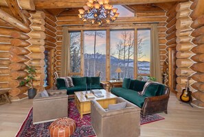 Smart TV, fireplace, video games, DVD player