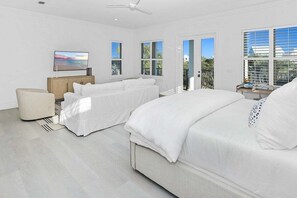 4 bedrooms, iron/ironing board, free WiFi, bed sheets - Steps to Beach! Private Pool, 6-Seater LSV/golf cart, & 4 Bikes Included! Sleeps 18! (Santa Rosa Beach)