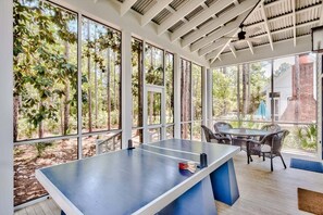 Game room - Darling WaterColor Home w/ Private Pool, Spa, LSV, Bikes! Pet Friendly (Santa Rosa Beach)