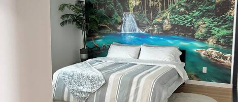 2 chambres, fer et planche à repasser, Wi-Fi, draps fournis