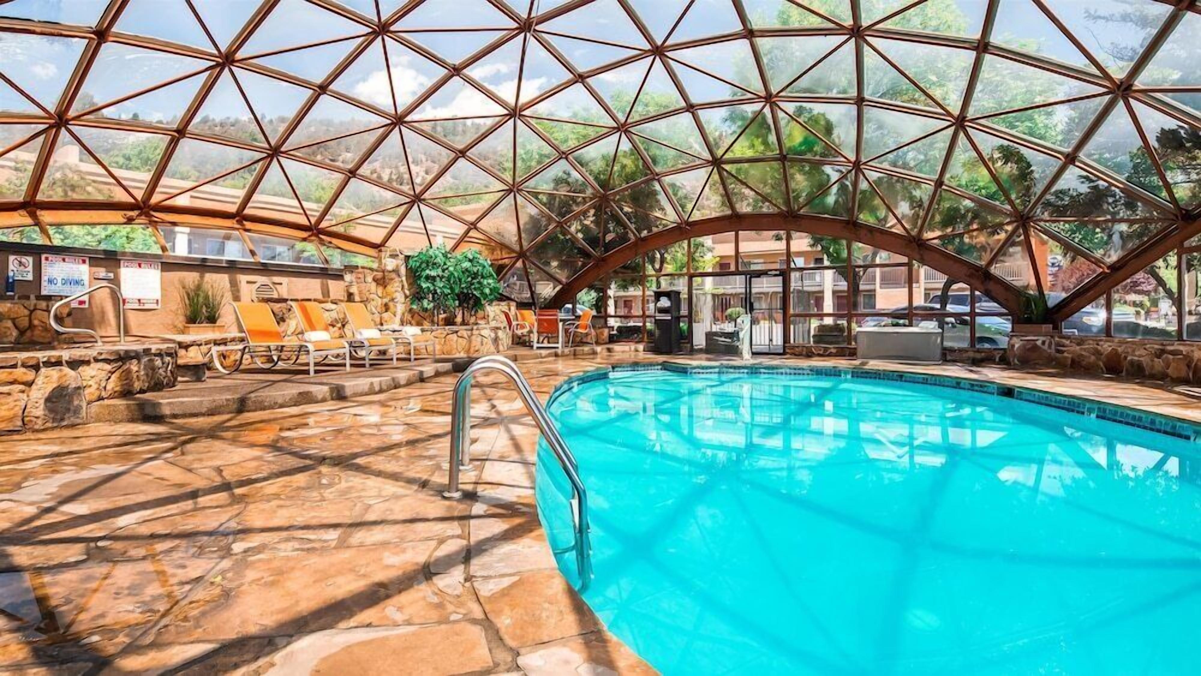 Indoor pool, outdoor pool