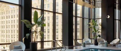 Indoor pool, outdoor pool