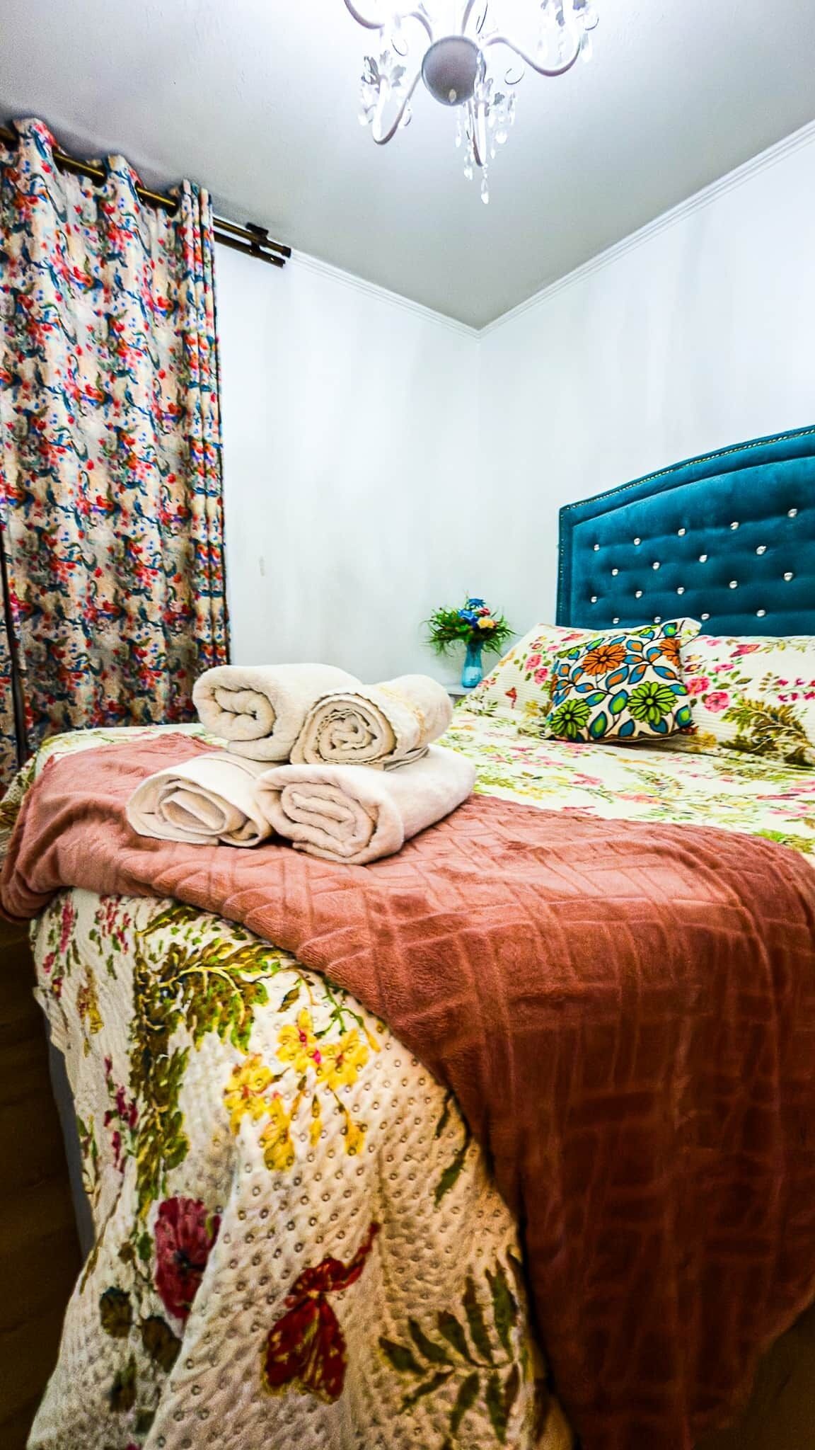 Desk, iron/ironing board, free WiFi, bed sheets