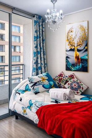2 bedrooms, WiFi, bed sheets, wheelchair access - Metro cal y canto two bedrooms free wifi (Santiago)